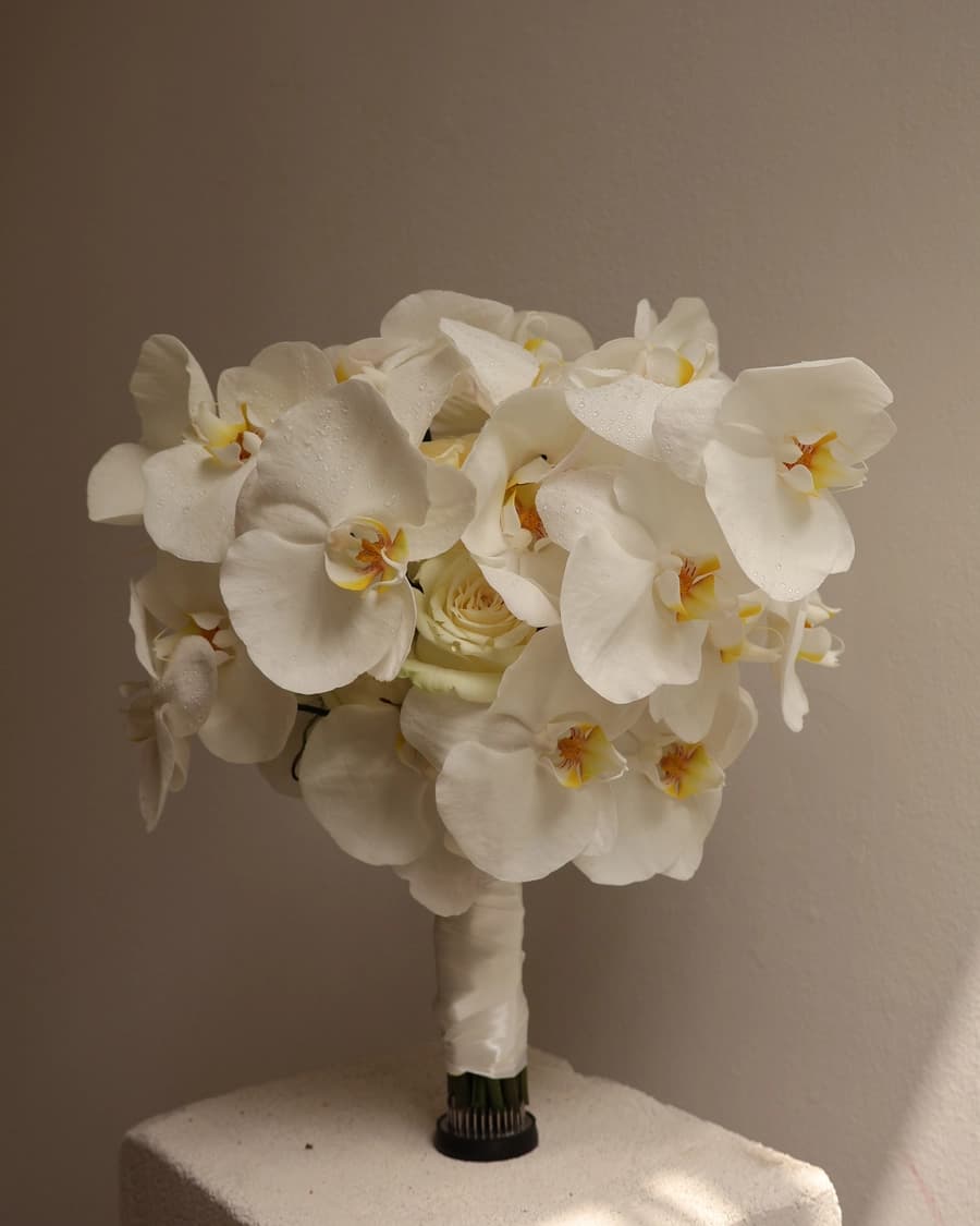 Orchid bridal bouquet